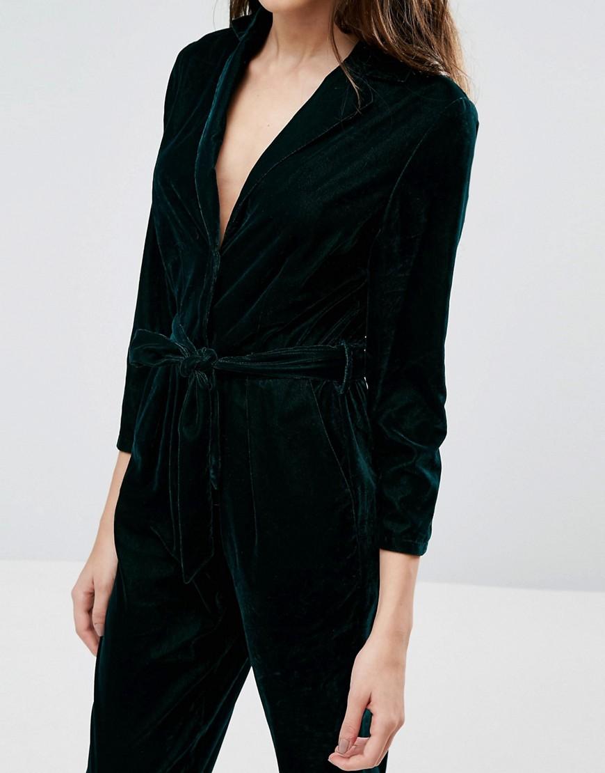 new look velvet jumpsuit