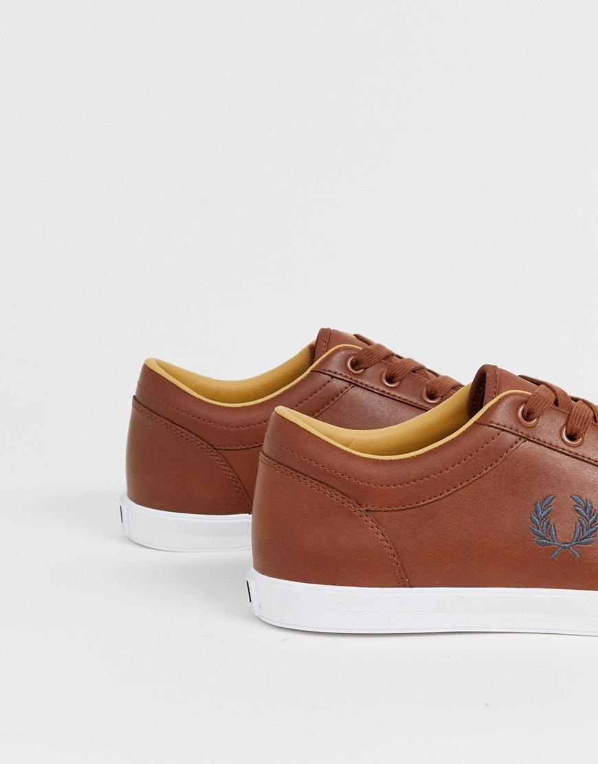 fred perry baseline trainers tan