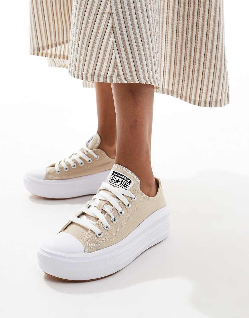 Converse Chuck Taylor All Star Move Ox Trainers in White Lyst UK