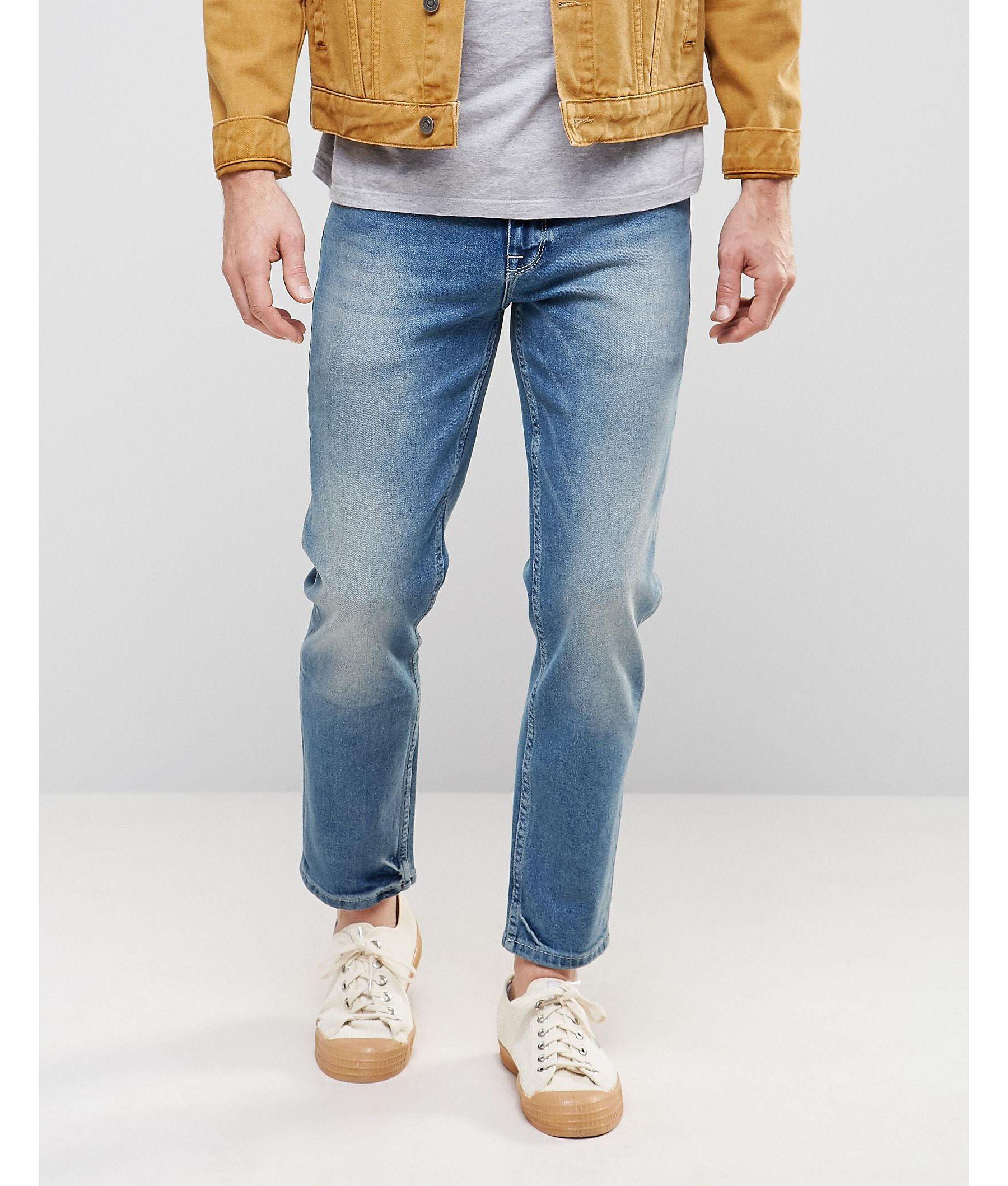 light blue stretch jeans