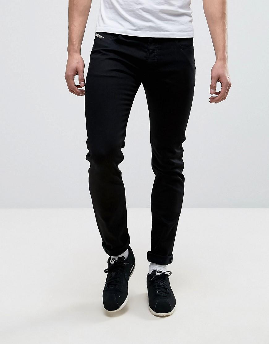 DIESEL Denim Sleenker Skinny Fit Jeans In 0886z Black for Men - Lyst