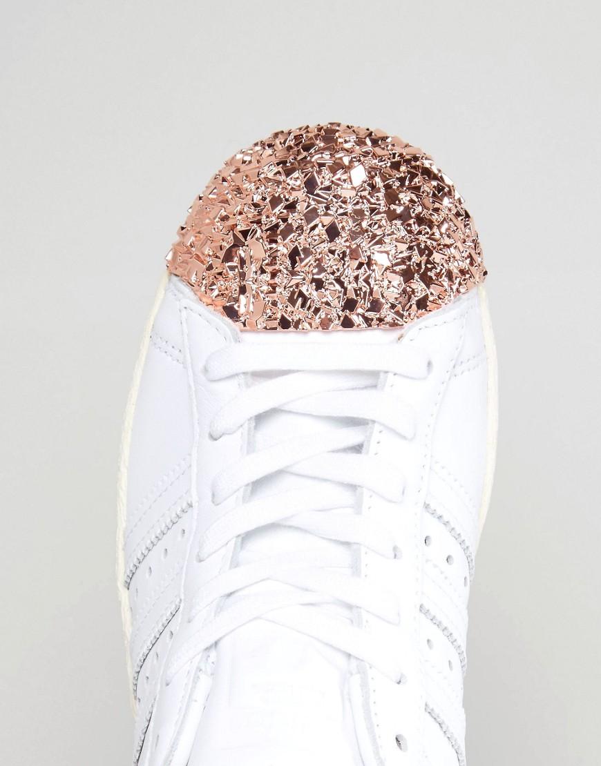 adidas originals superstar 80s rose gold metal toe cap sneakers, Off 61%,  www.scrimaglio.com
