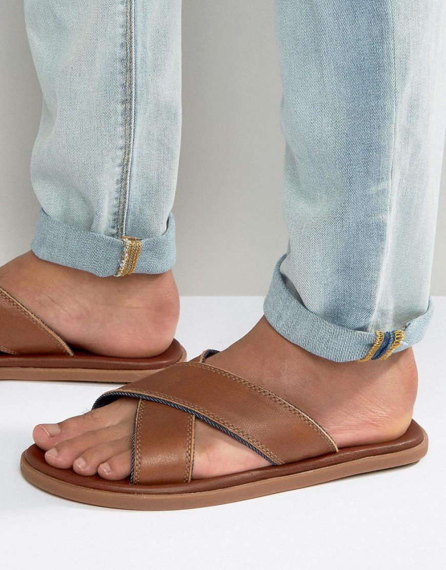 ALDO Leather Ferraviel Sandals in Black for Men Lyst