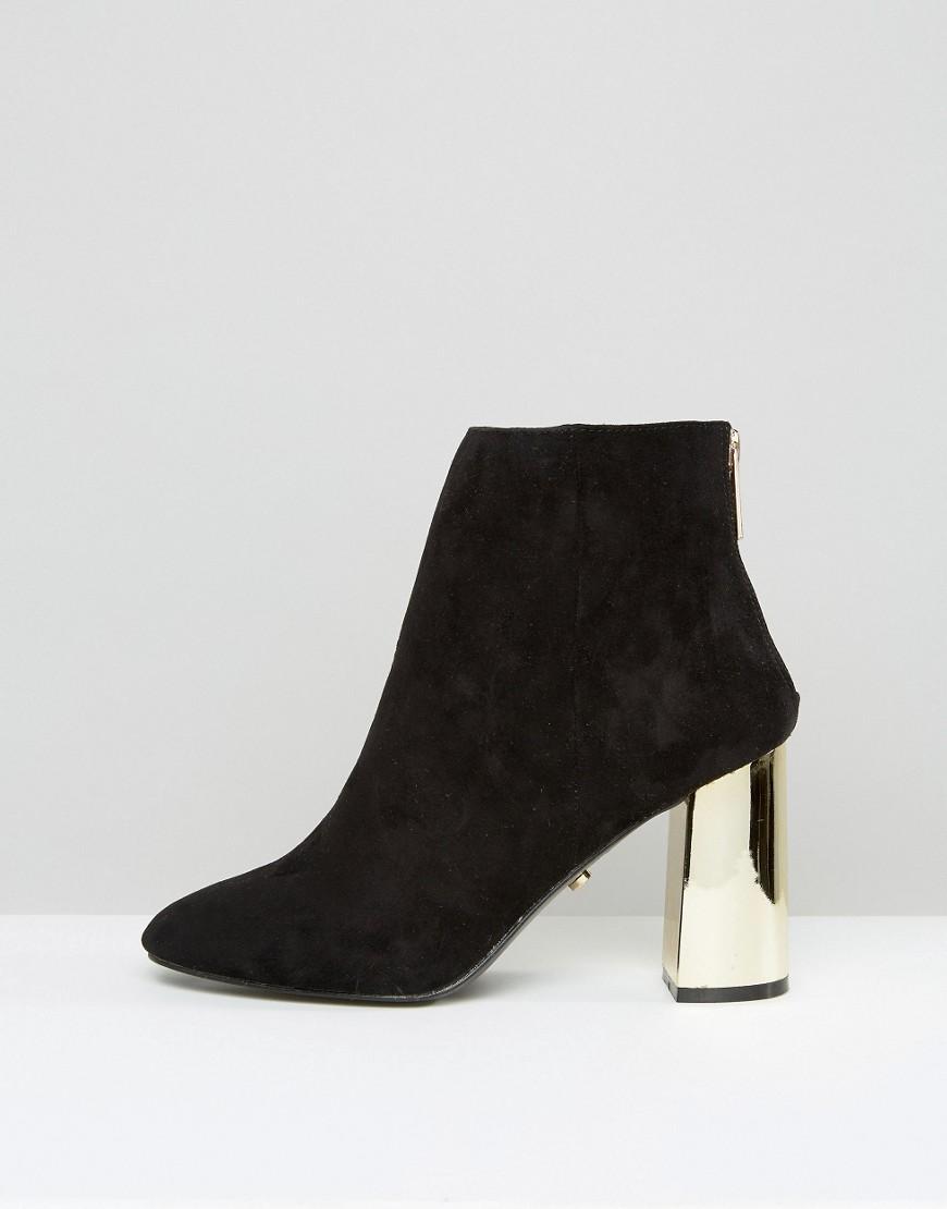oasis black suede ankle boots