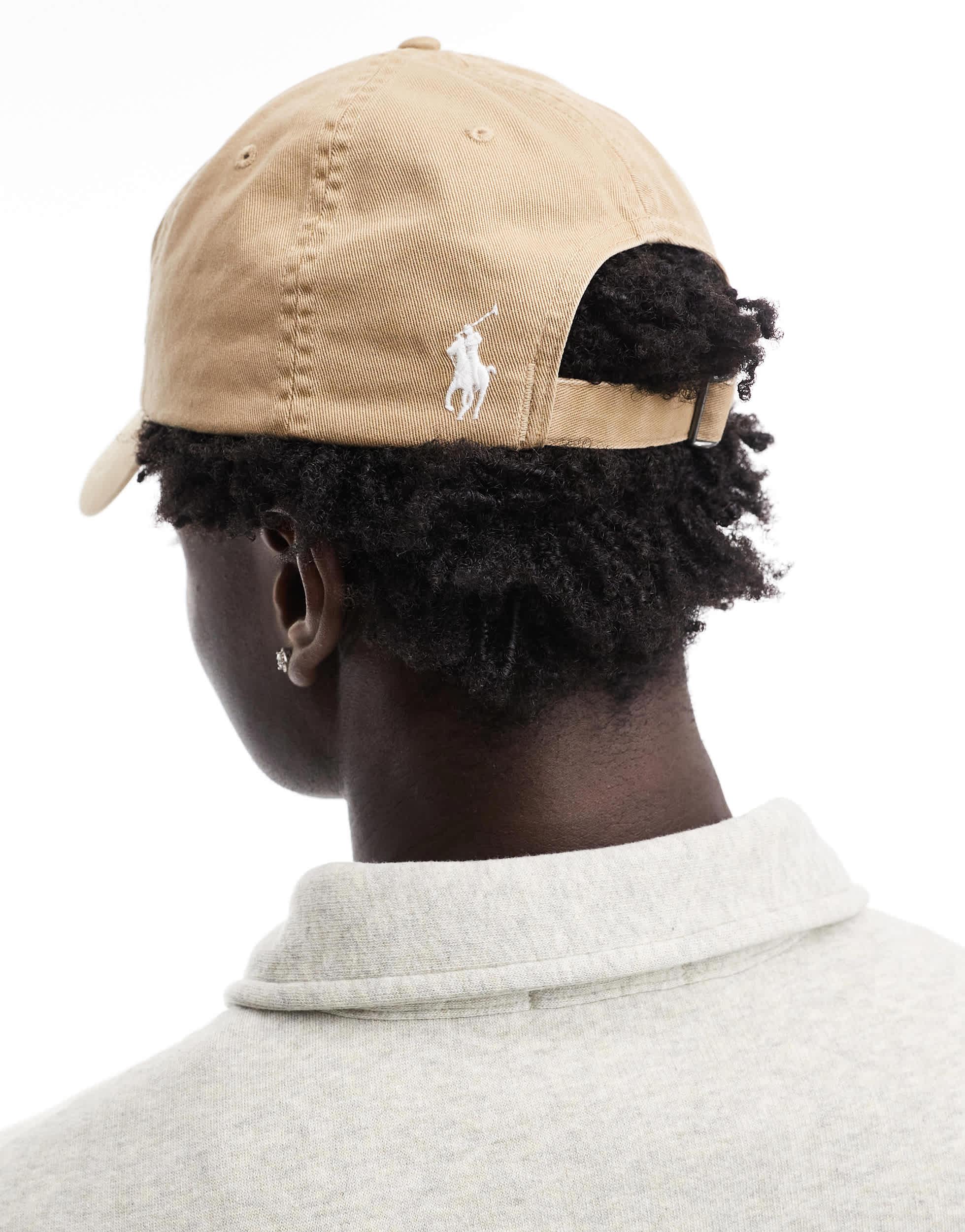 Polo Ralph Lauren Script Logo Twill Baseball Cap in Brown 