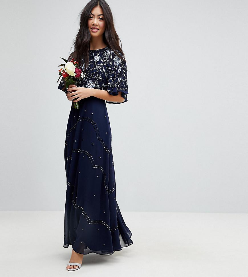petite embellished maxi dress