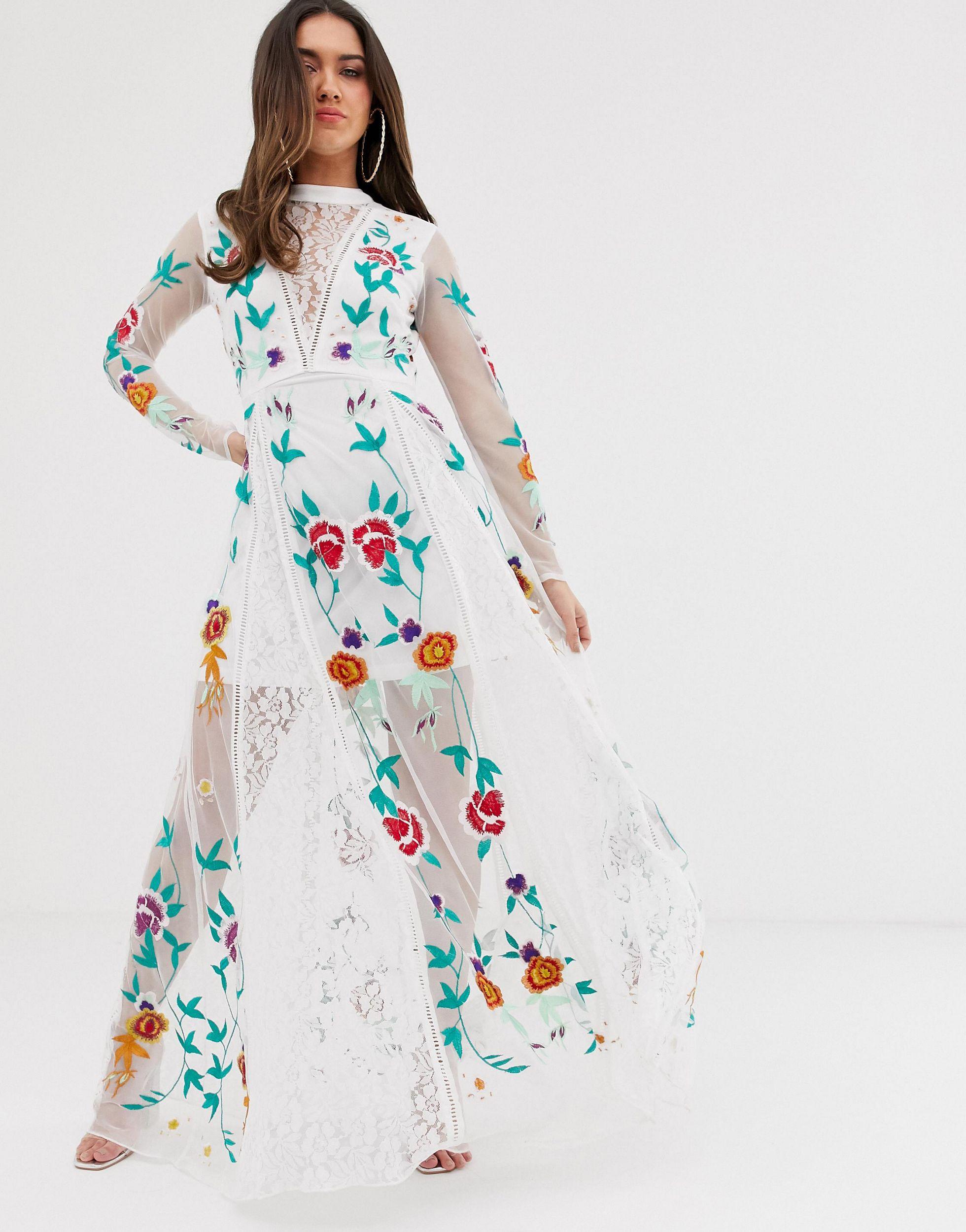 Frock and Frill Embroidered Maxi Dress  22 Maxi Dresses Youll Want to  Live In All Summer Long  POPSUGAR Fashion Middle East Photo 23