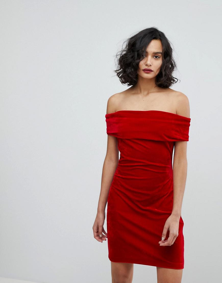 reiss off shoulder dress