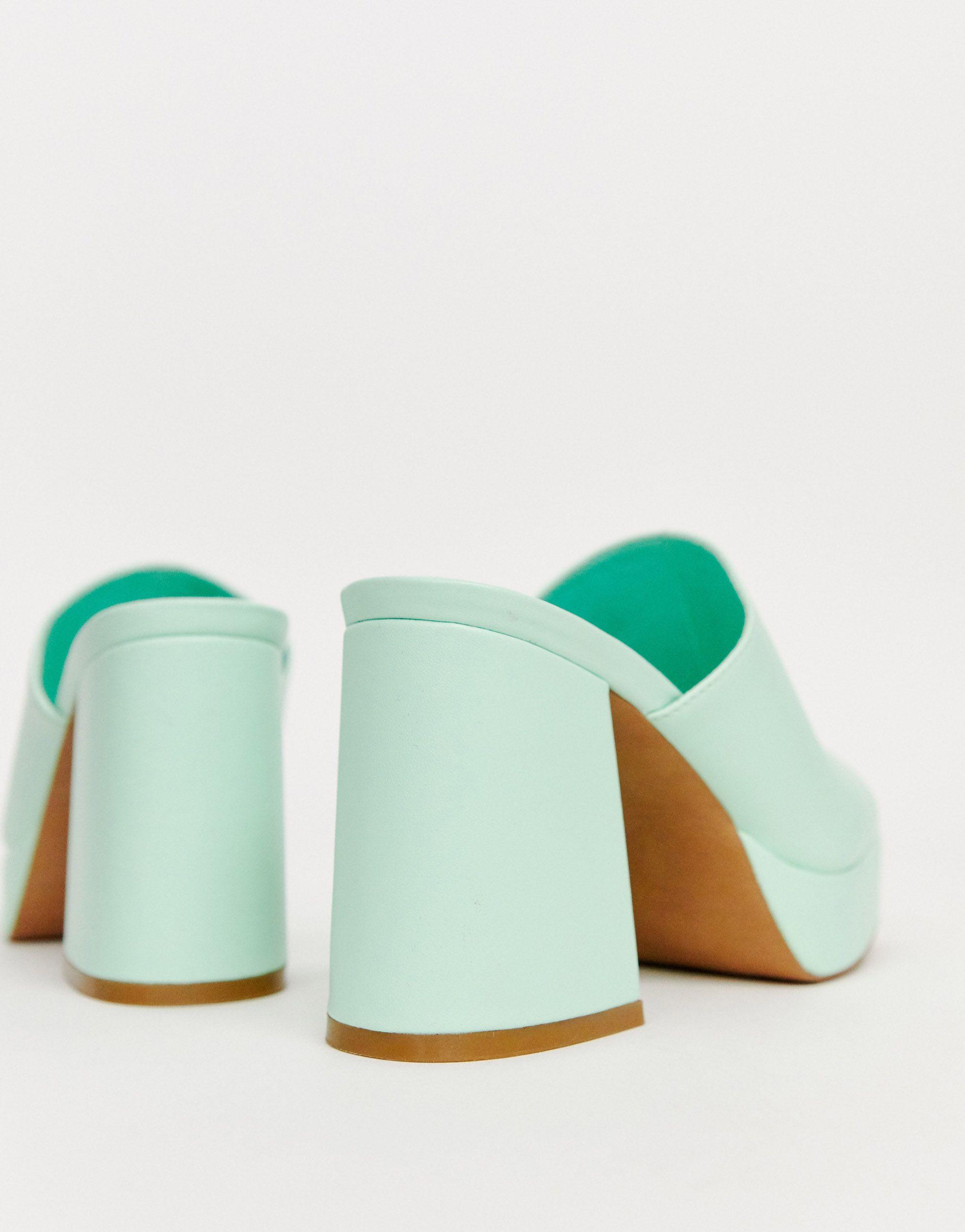 wide fit platform mules