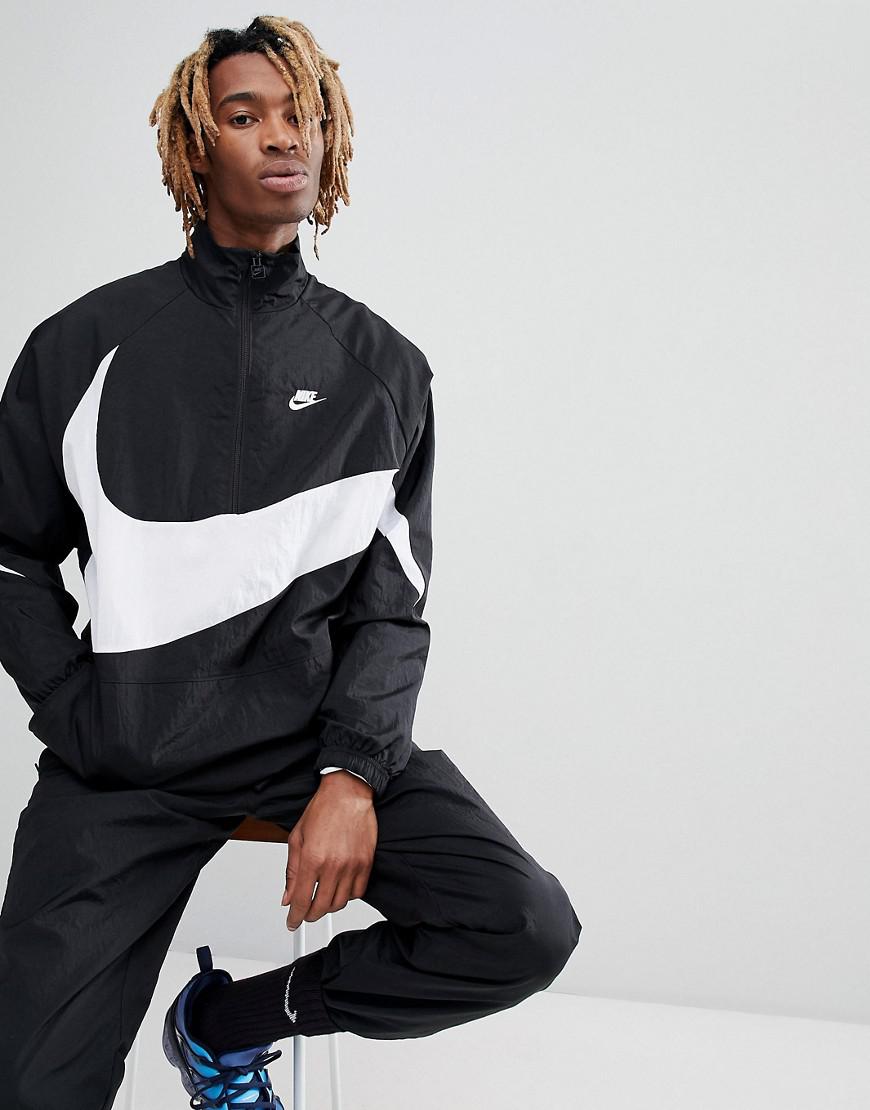 Nike Vaporwave Packable Half Zip Jacket With Large Swoosh In Black  Aj2696-010 for Men | Lyst Australia