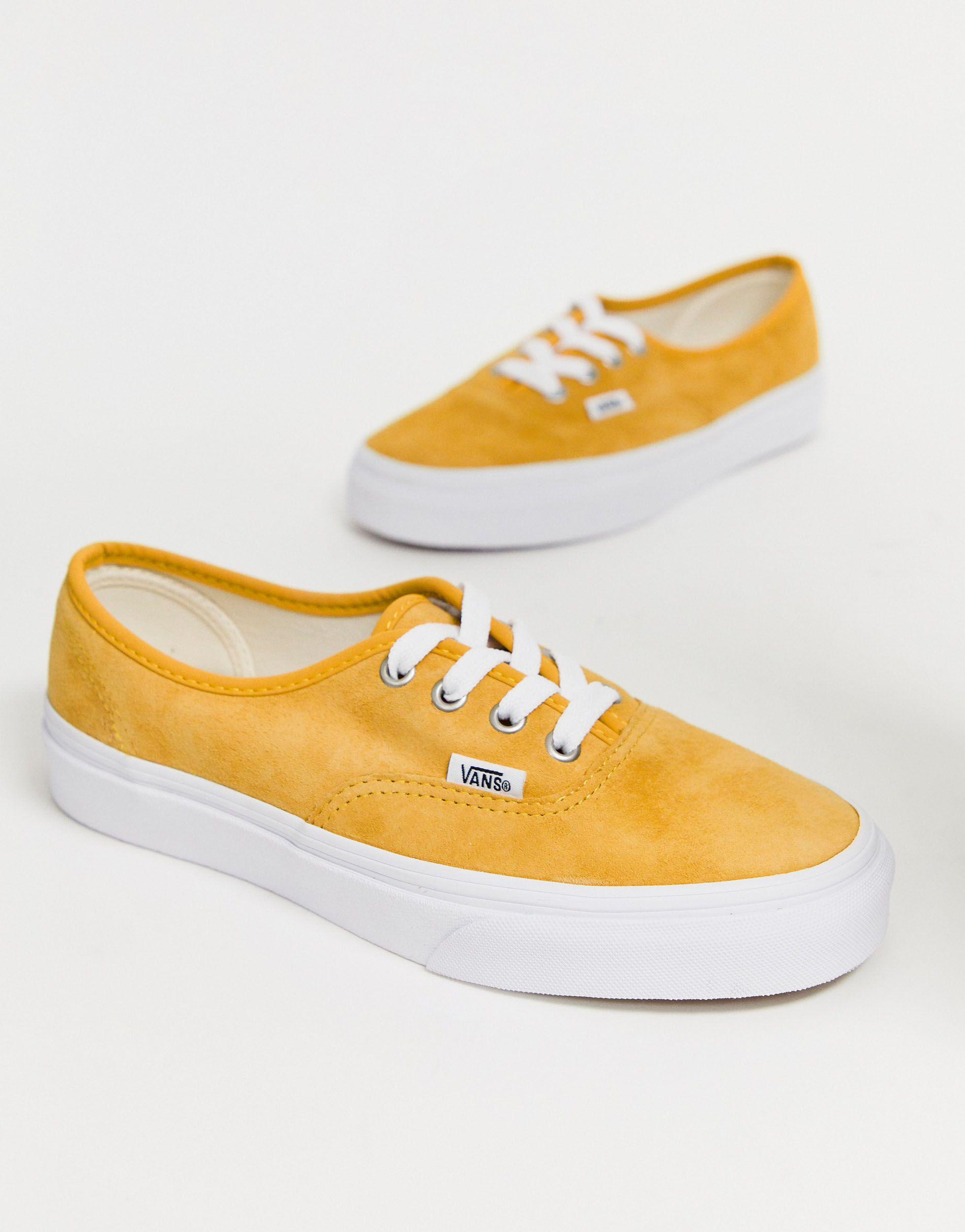 Zapatillas de ante en mostaza Vans de Ante de color Amarillo | Lyst
