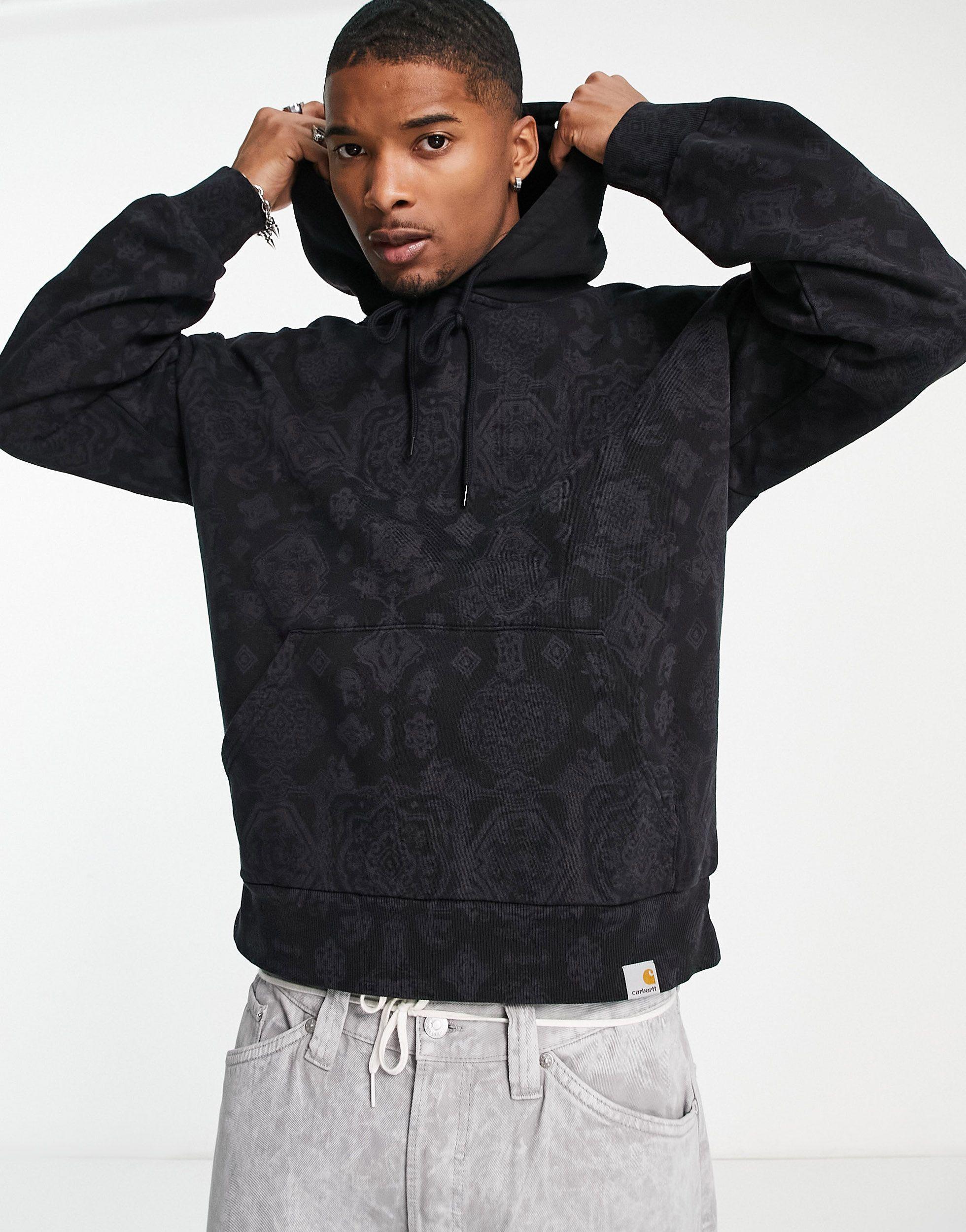 Carhartt WIP Verse Paisley Hoodie in Black for Men | Lyst UK