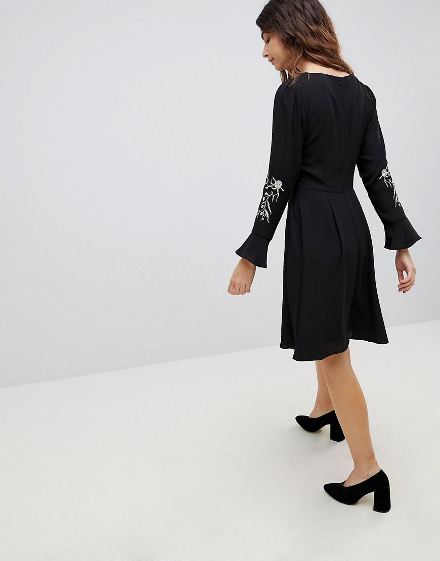 oasis embroidered dress