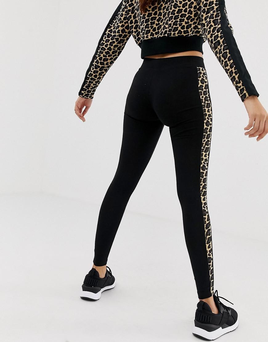 Cheetah Print Side Stripe T7 legging 