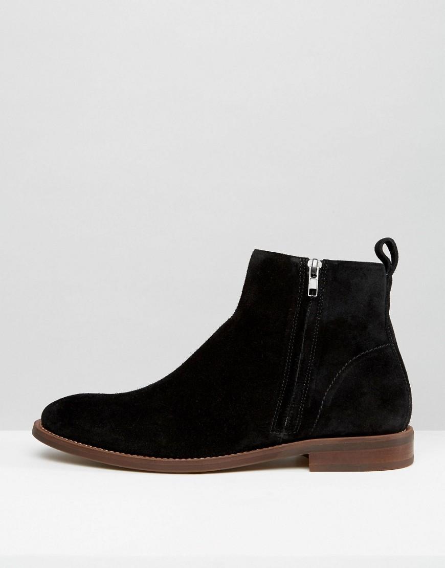 ALDO Bilissi Suede Chelsea Boots in Black for Men Lyst