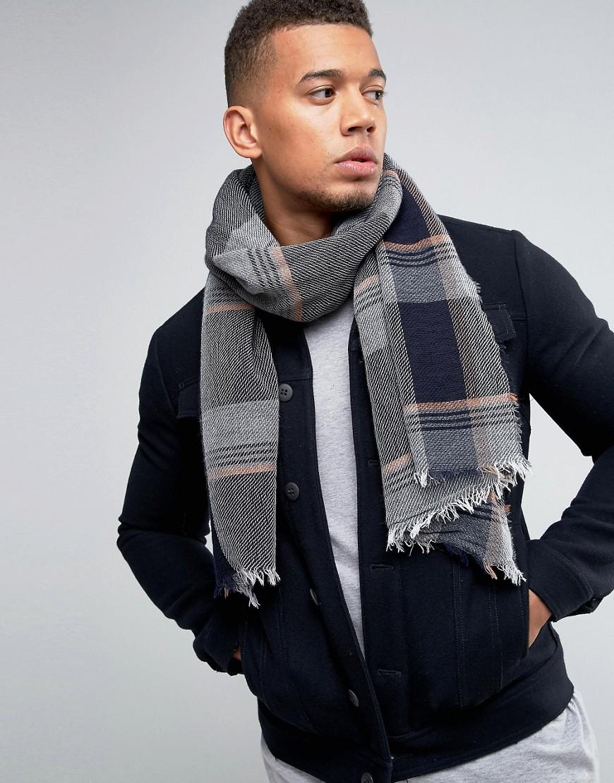 lyst esprit lightweight scarf in blue for lyst esprit lightweight scarf in blue for