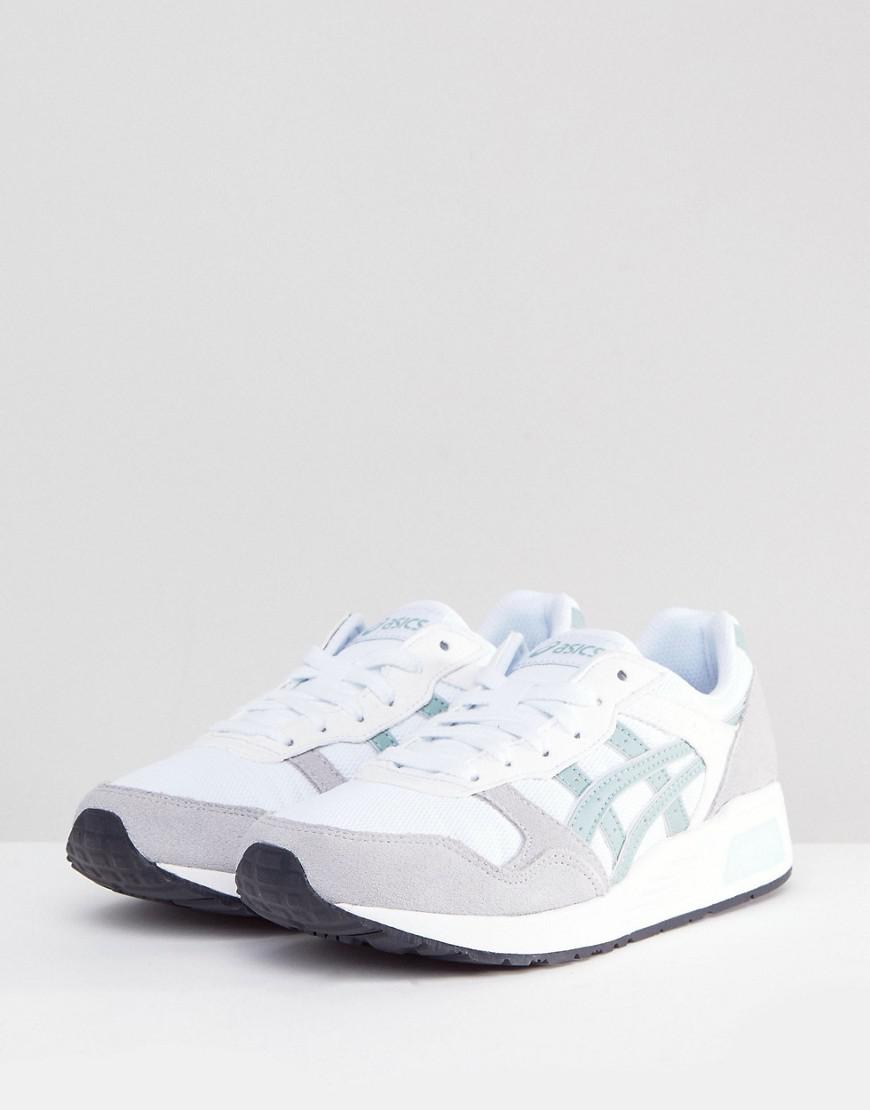 asics lyte trainers with suede detail