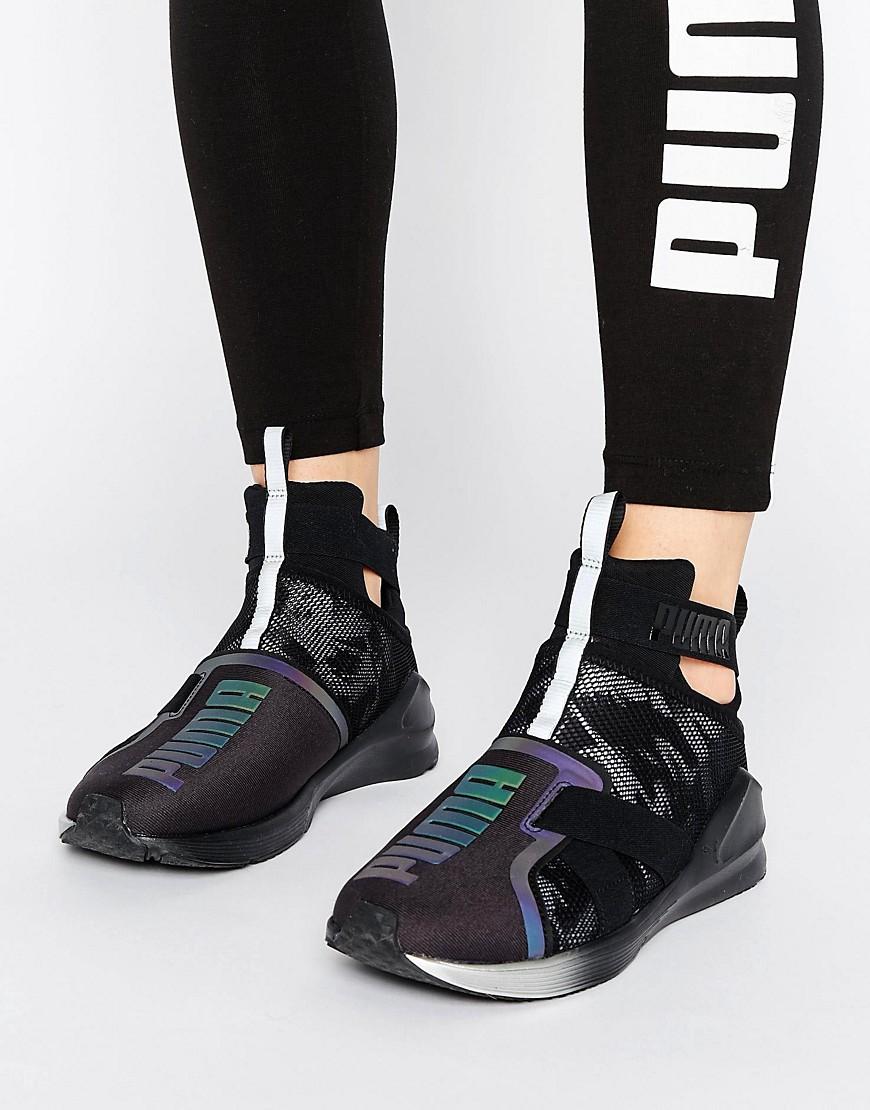 puma fierce strap hypernature textured sneaker