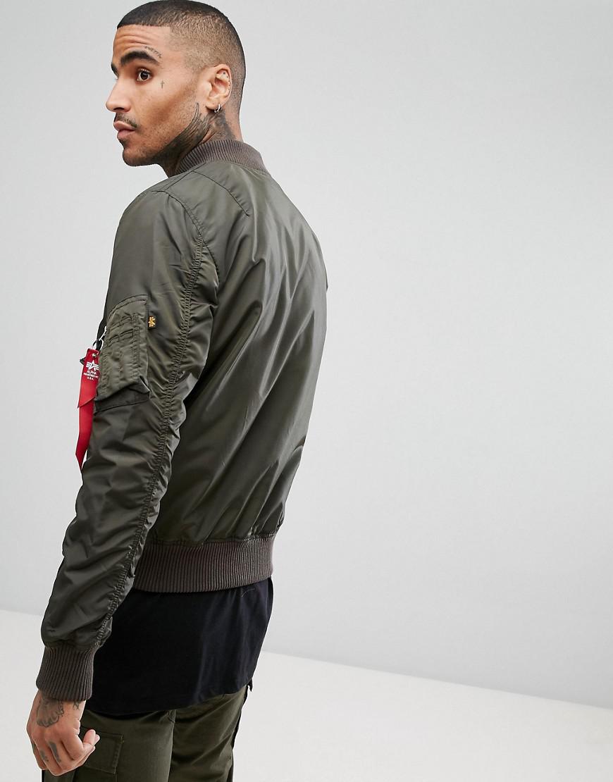 Alpha Industries Synthetic Ma-1 Tt Bomber Jacket Slim Fit In Rep Grey in  Gray for Men | Lyst
