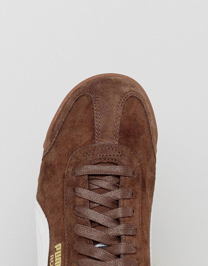 PUMA Roma Trainers in Brown for Men | Lyst