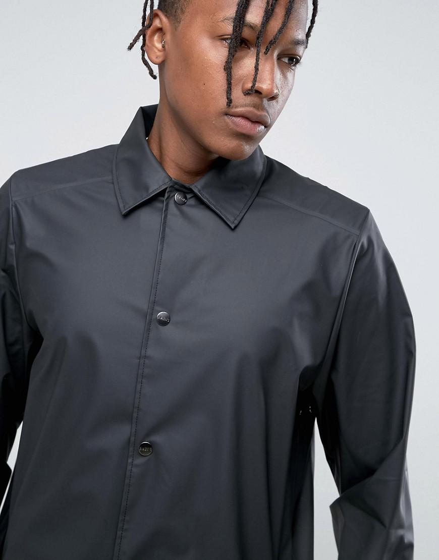 rains coach jacket black
