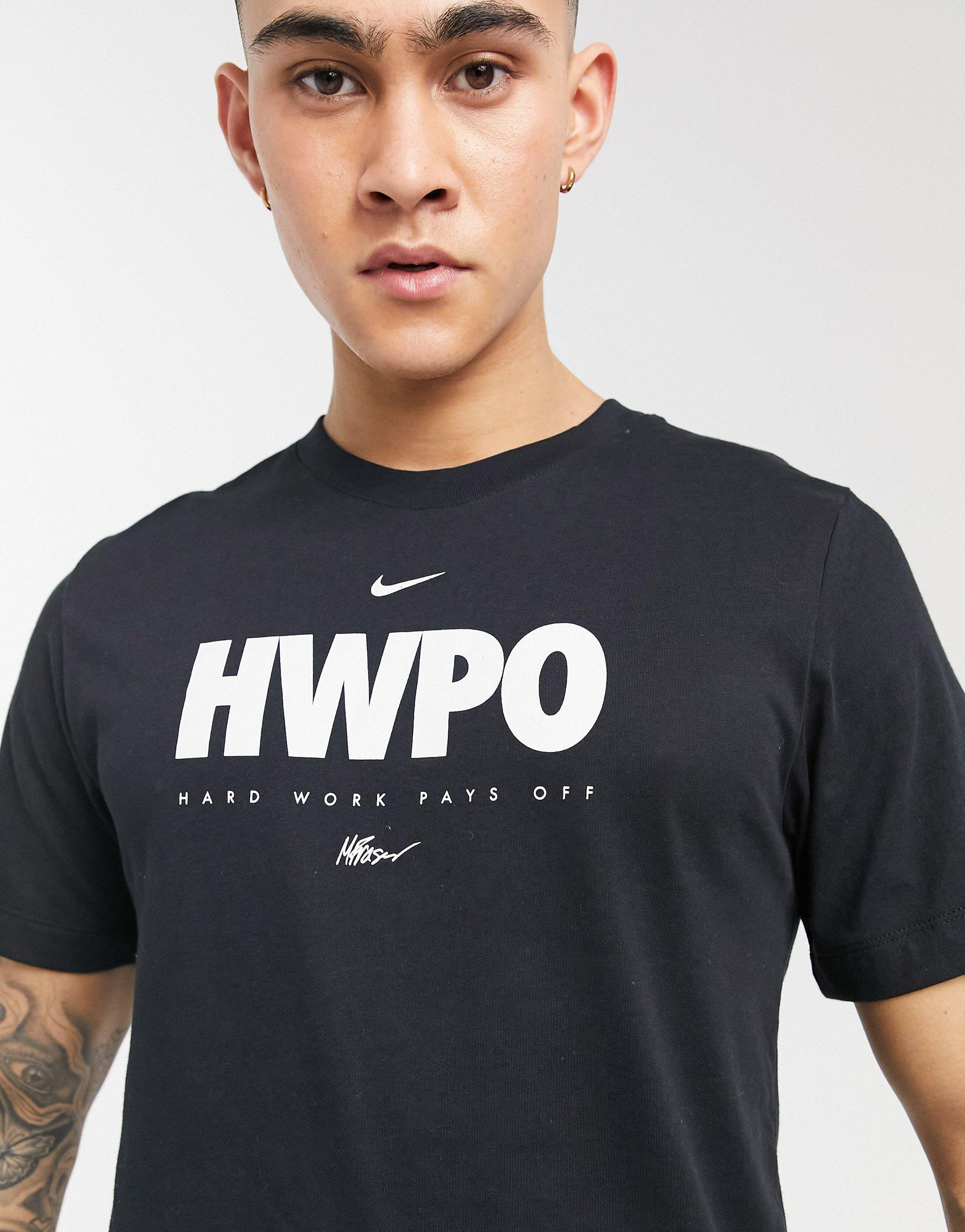 Nike Hwpo Graphic T-shirt in Black for 