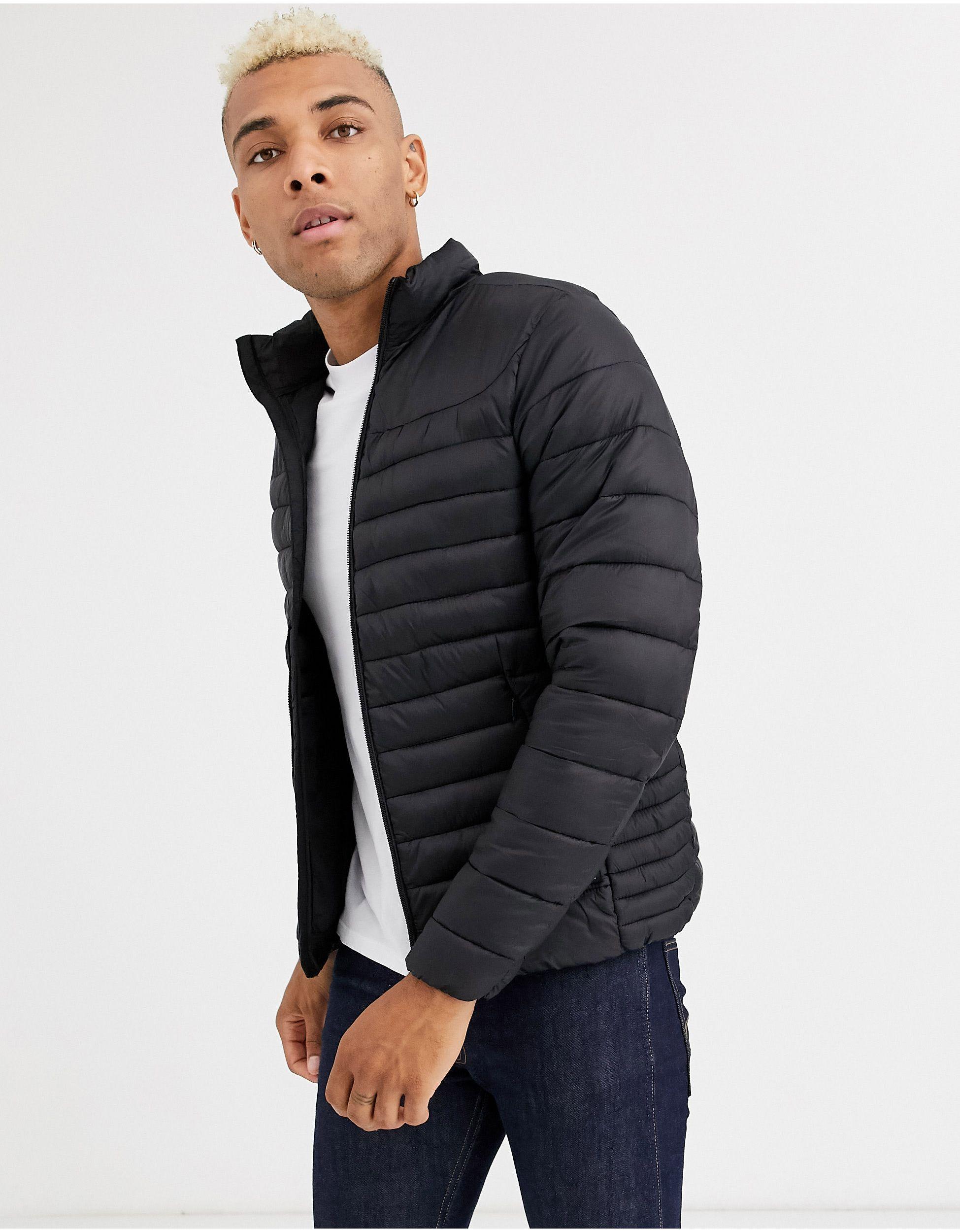 Pull&Bear Join Life Light Puffer Jacket in Green for Men | Lyst