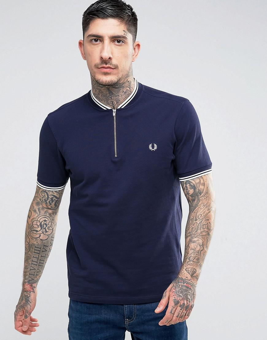 fred perry bomber neck