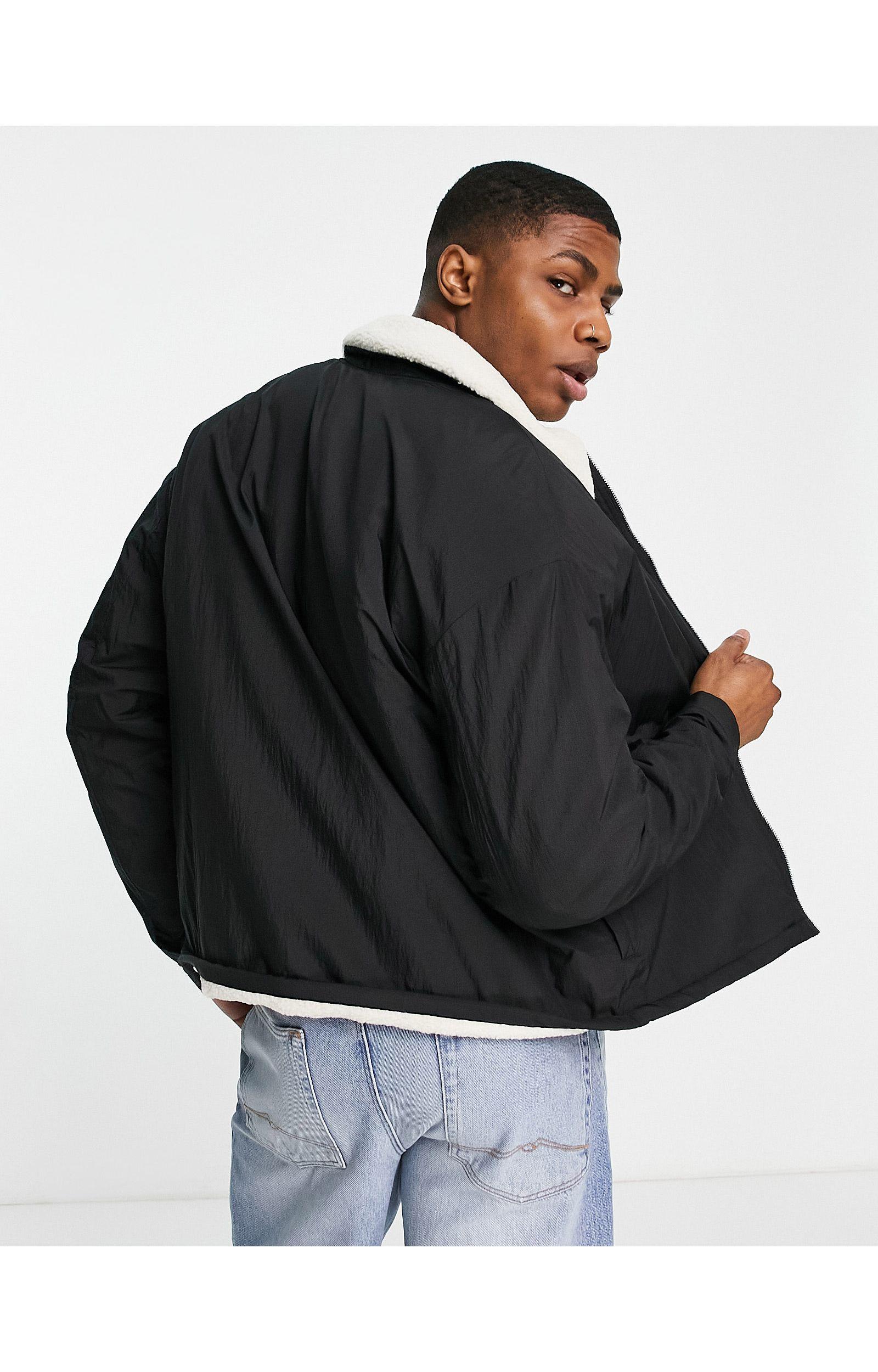 borg lined coach jacket