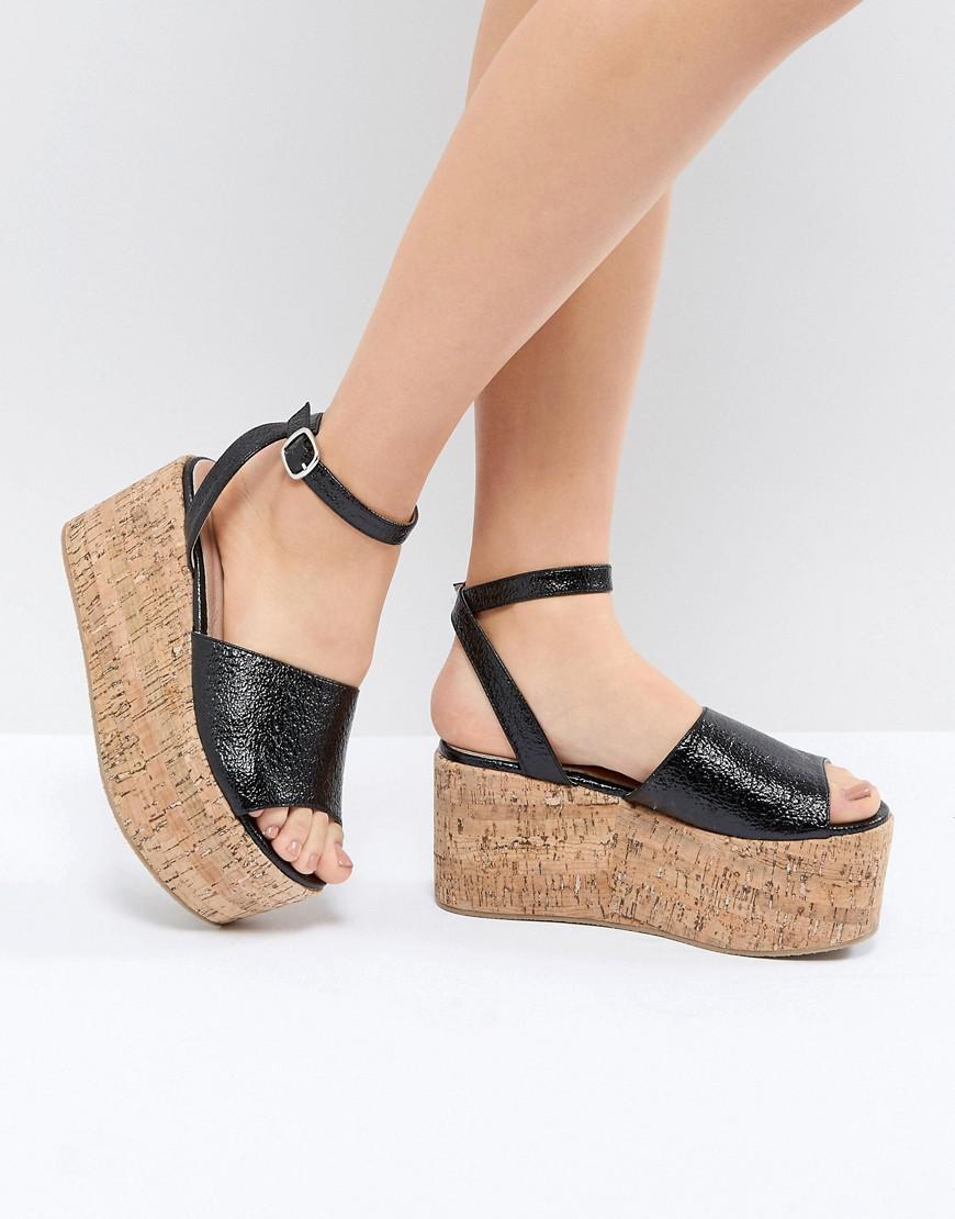 cork flatform sandals