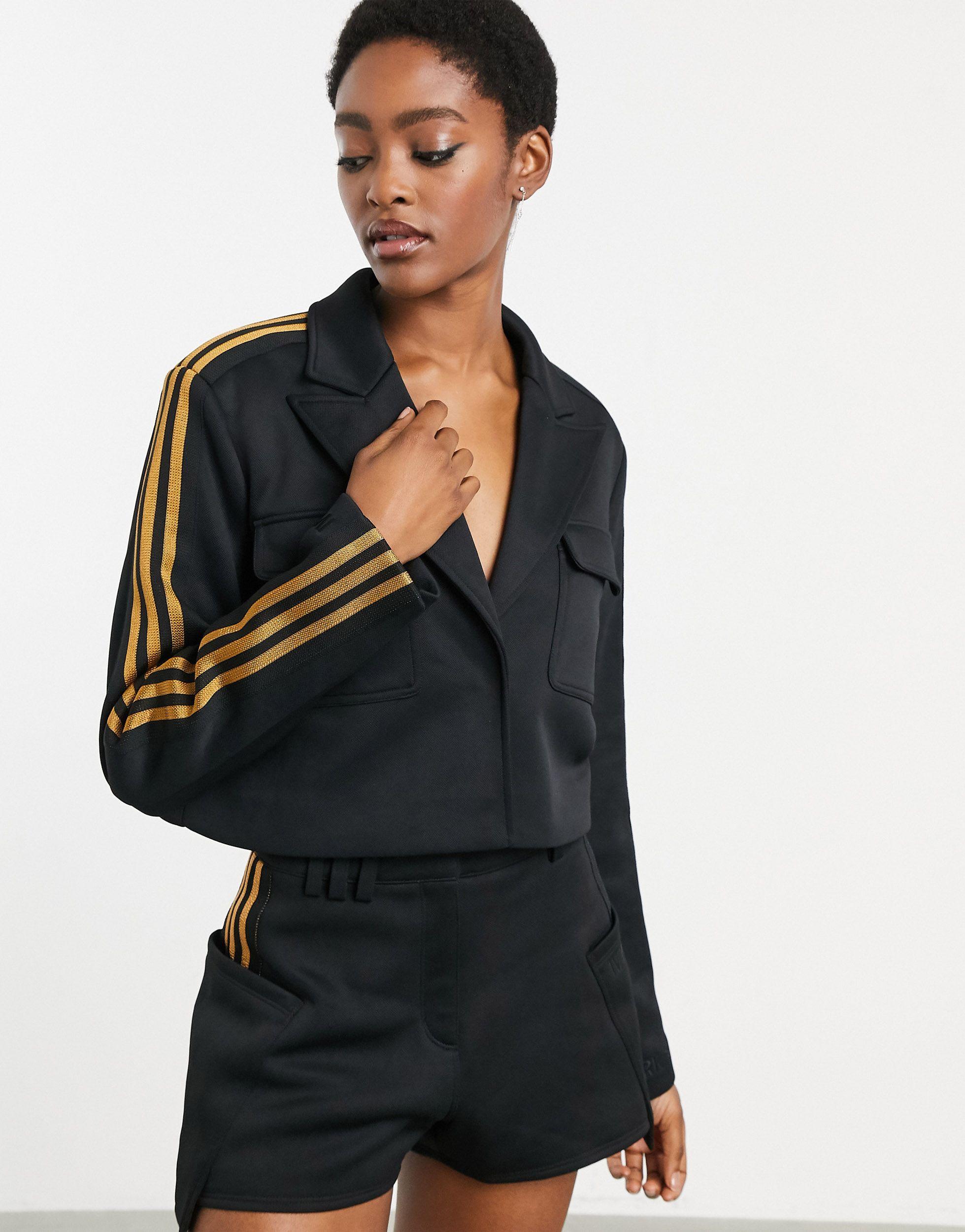Ivy Park Adidas X Cropped Blazer in Black | Lyst Canada