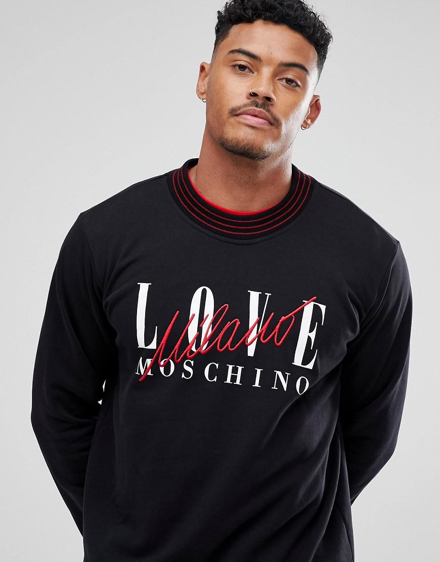 love moschino sweatshirt