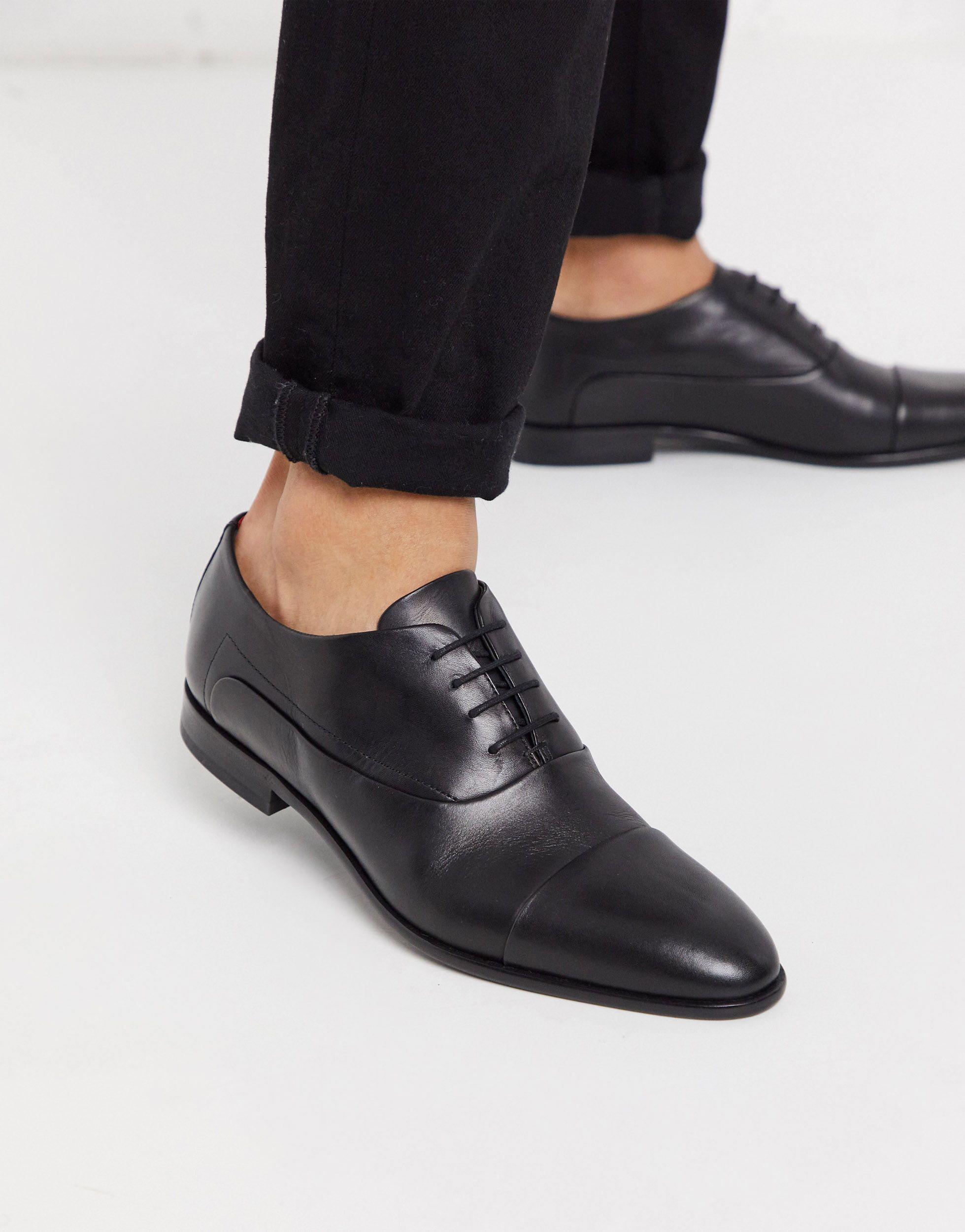 BOSS by HUGO BOSS Hugo Appeal Oxford Lace Up Shoes in Black for Men | Lyst  Australia