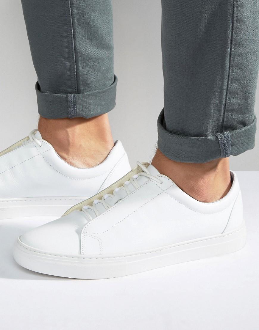 Vagabond Paul Leather Sneakers in White 