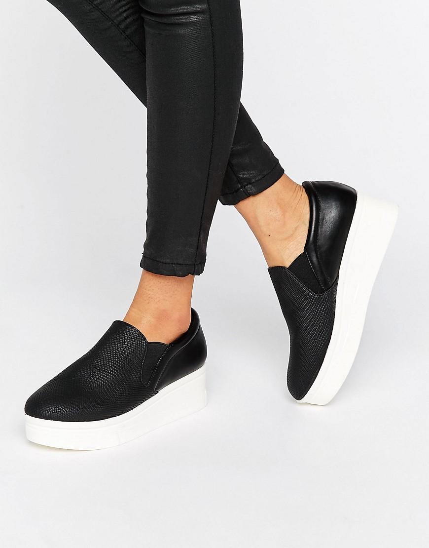 black leather flatform trainers for Sale OFF 64%