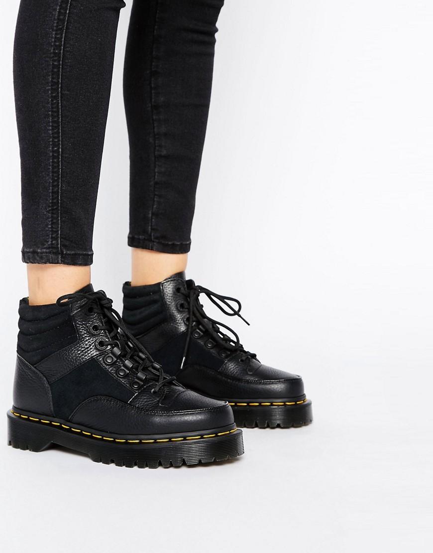 Dr. Martens Leather Zuma Hiker Ankle Boots in Black | Lyst