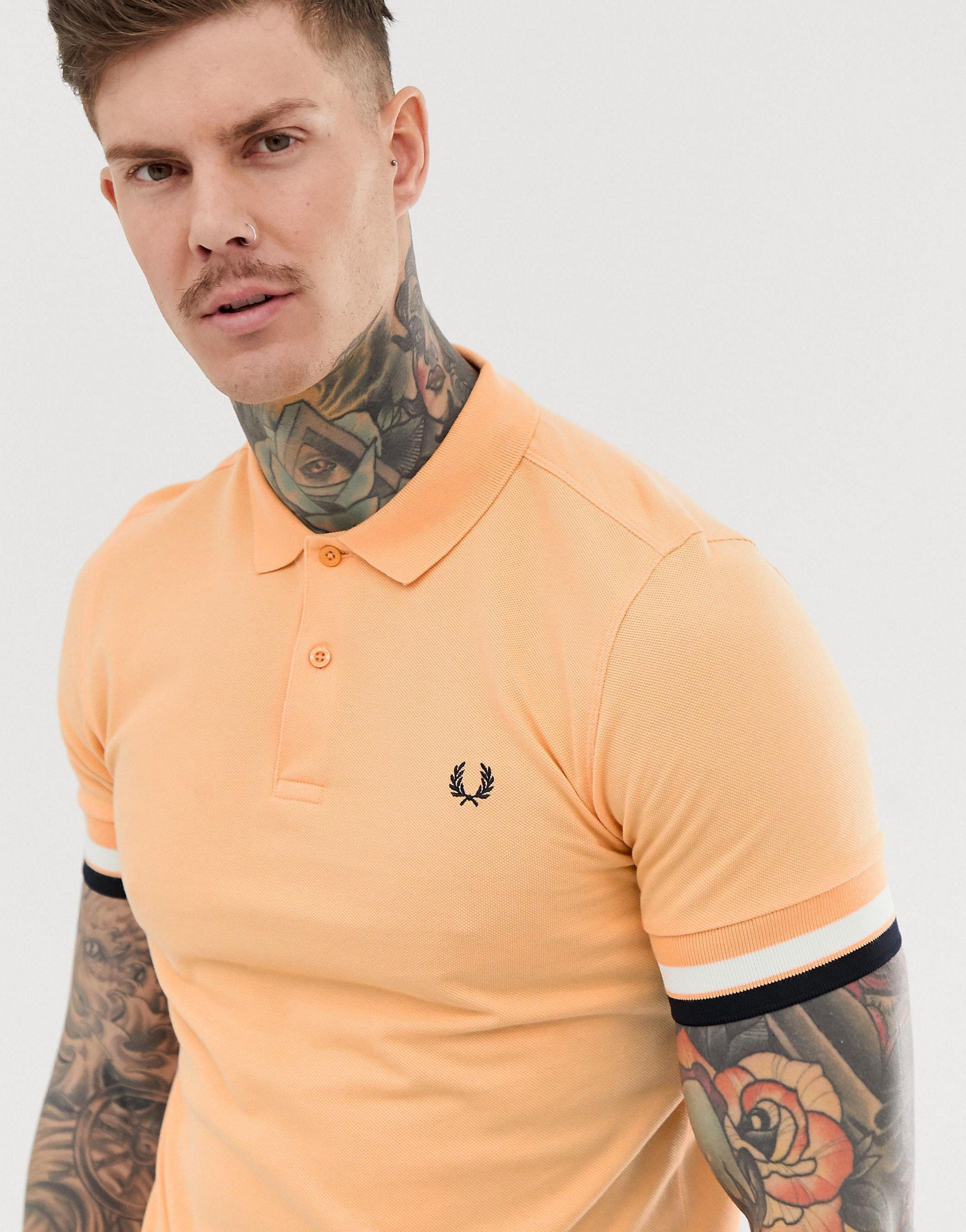 fred perry bold cuff polo