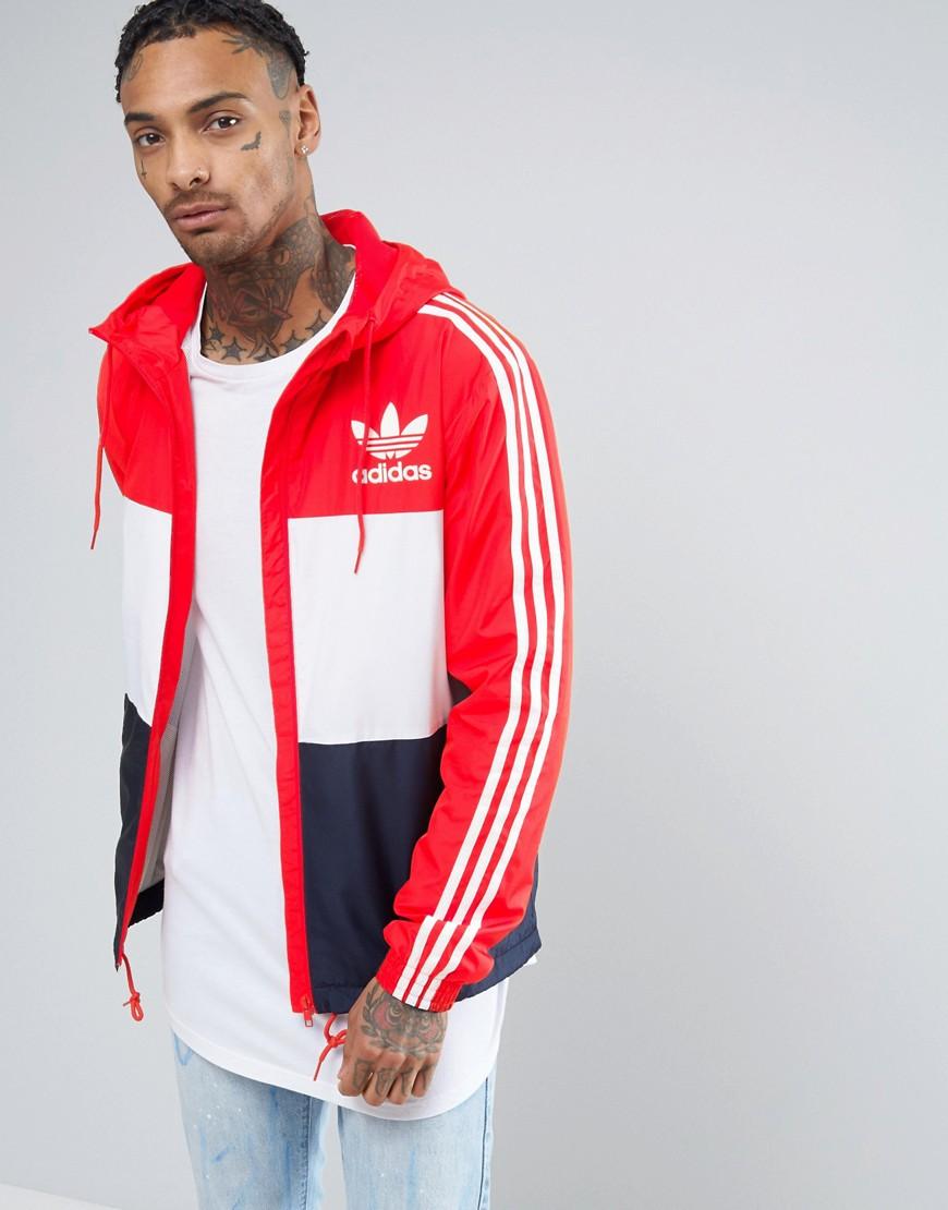 adidas Originals Synthetic Clfn Windbreaker In Red Bk5939 in Blue for Men -  Lyst