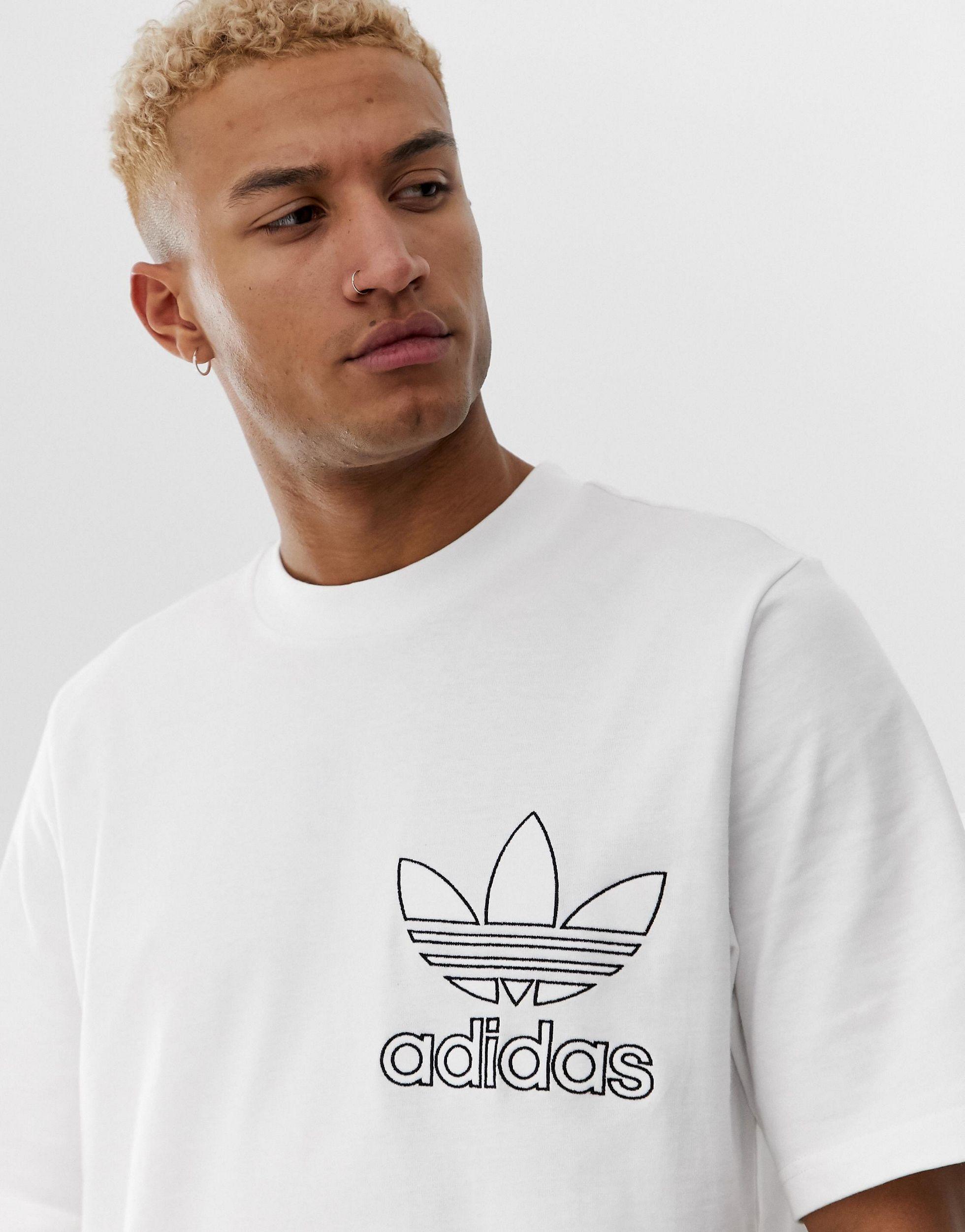 outline tee adidas