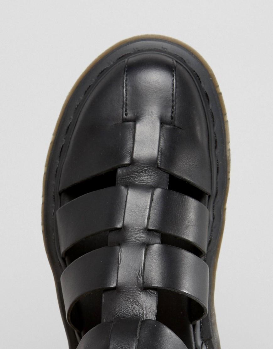 Dr. Martens Shore Reinvented Gladiator Geraldo Ankle Strap Sandals in Black  | Lyst