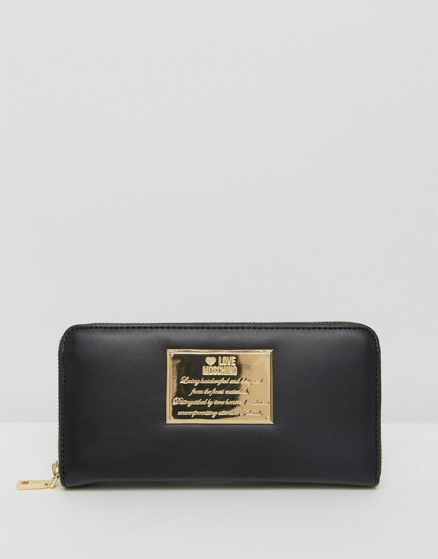 black moschino purse