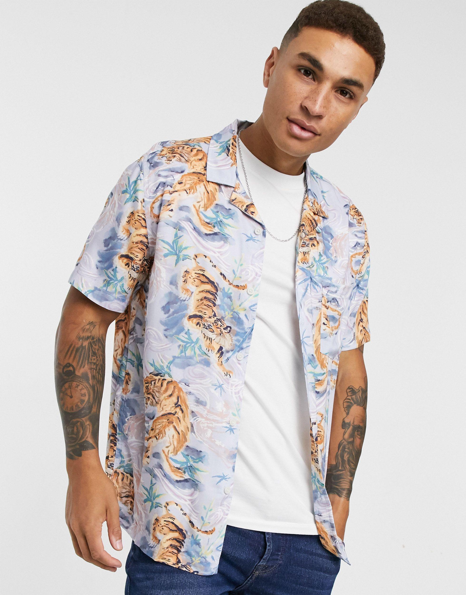 topman multi coloured shirt