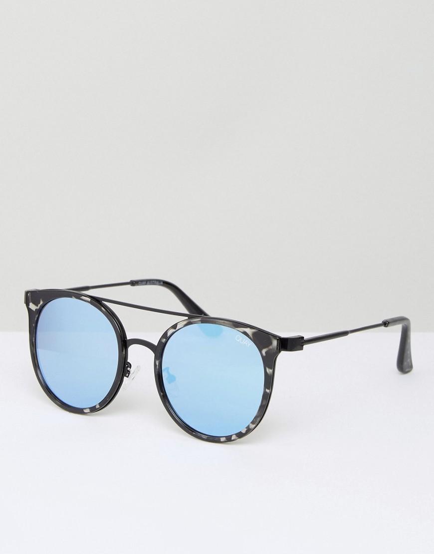 quay sunglasses blue lens