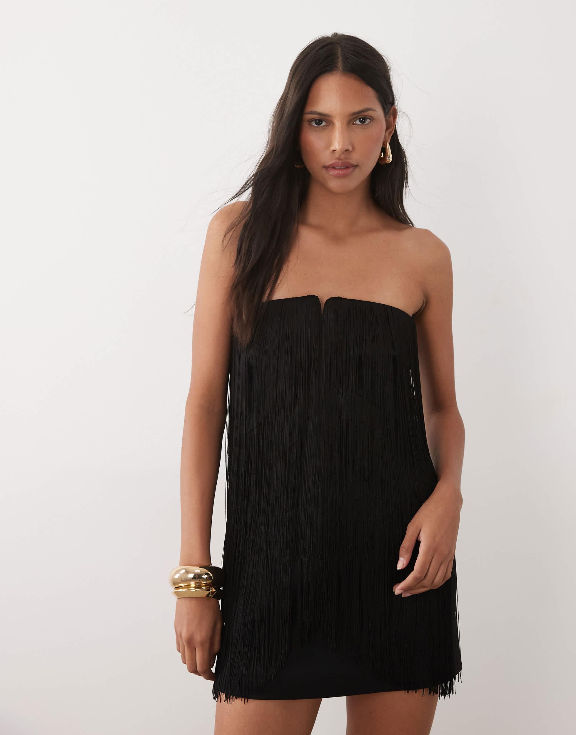 mango strapless pleat front dress Mango Strapless Pleat Front Dress in Natural