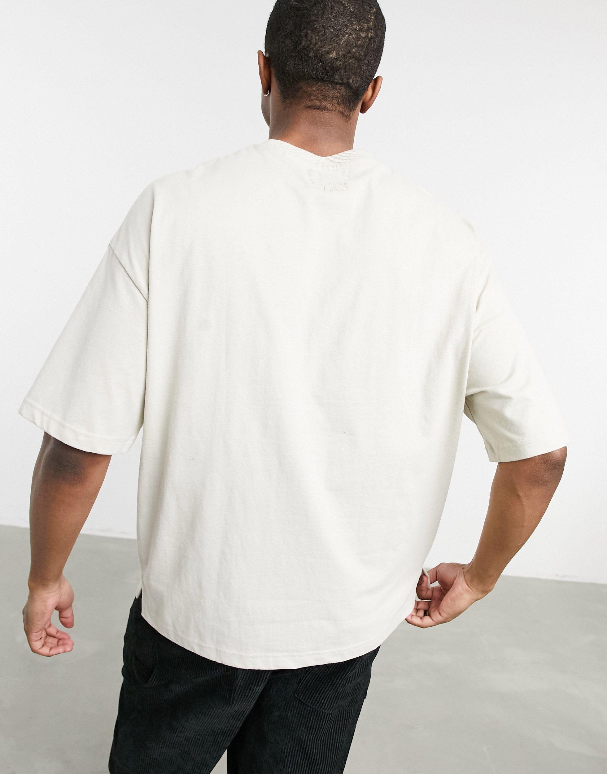 Bershka Cotton Oversized T-shirt in White for Men - Save 7% | Lyst