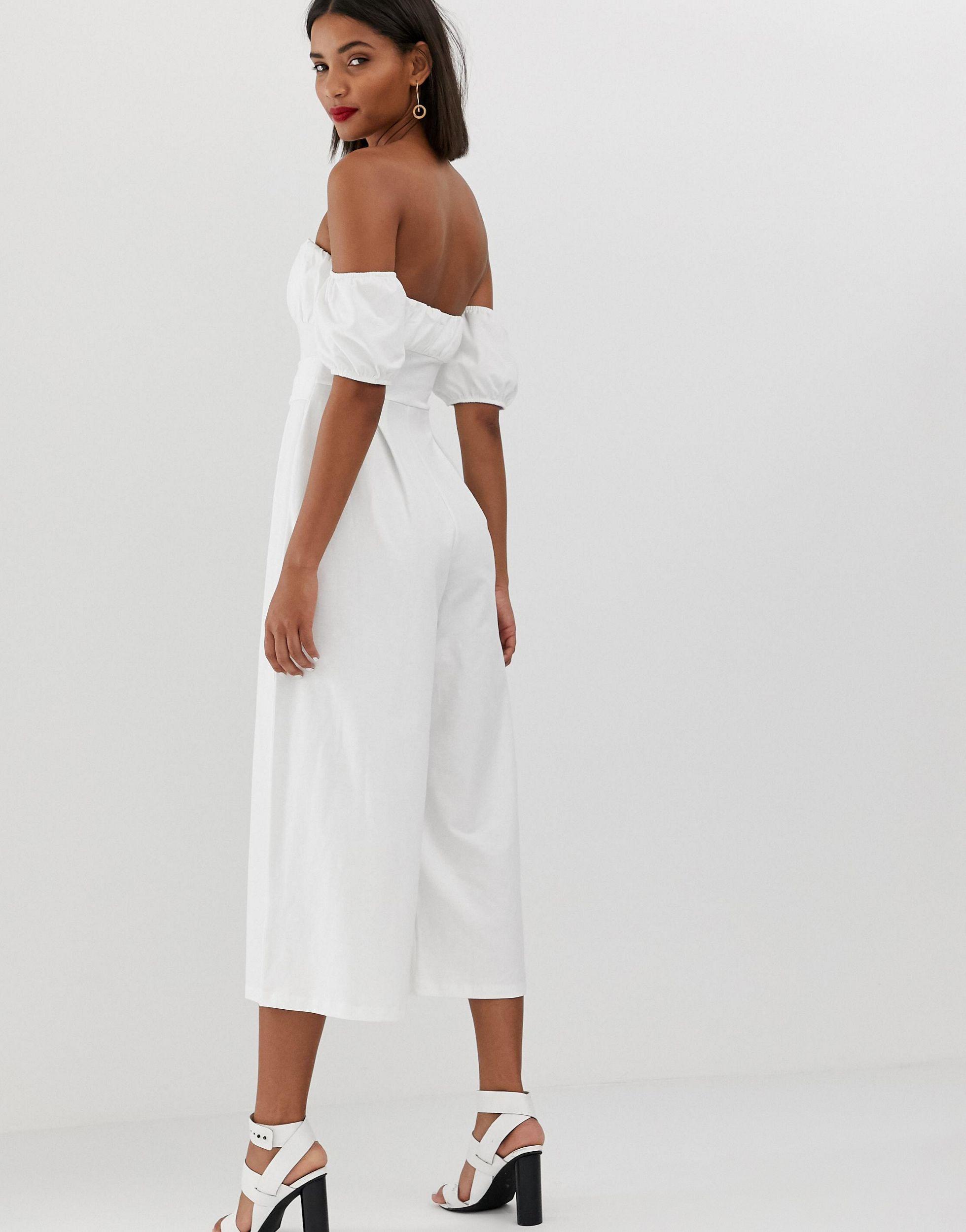 puff shoulder jumpsuit