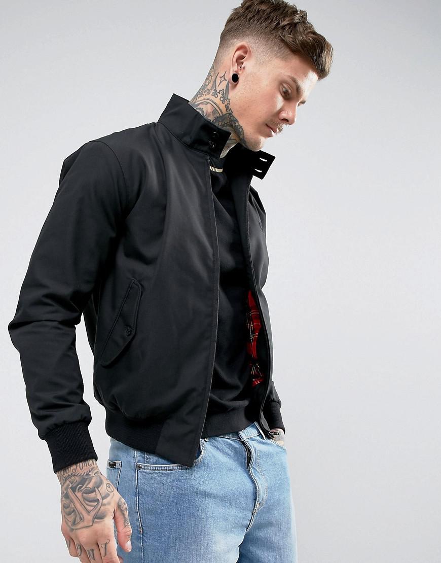 Fred Perry Synthetic Reissues Harrington Jacket In Black for Men - Lyst