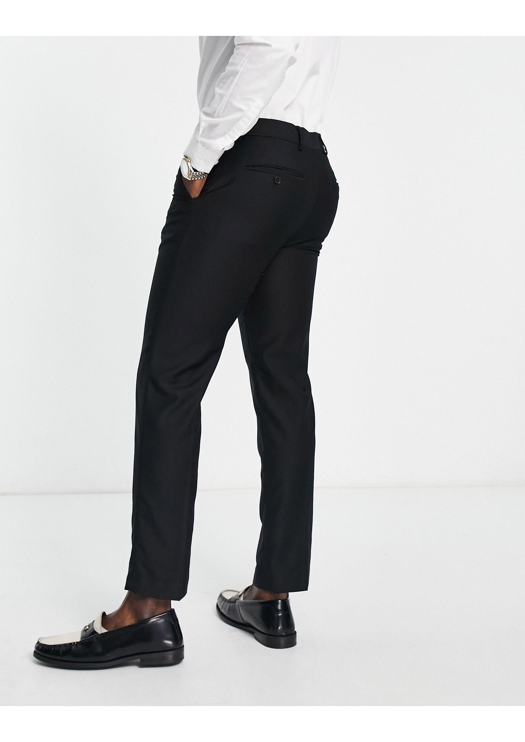 French Connection Wedding Suit Trousers in Black for Men | Lyst