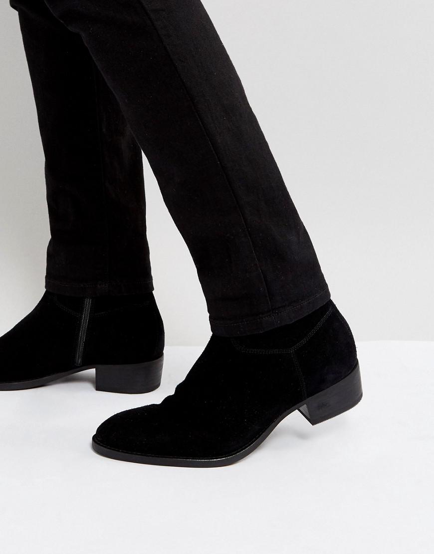 Vagabond Tyler Suede Boots in Black for - Lyst