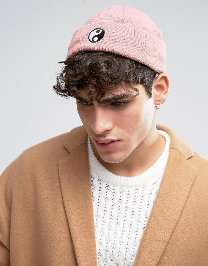 Pink beanie for men Clearance